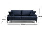 Atelier Del Sofa Papira Sofá de 3 plazas Azul marino